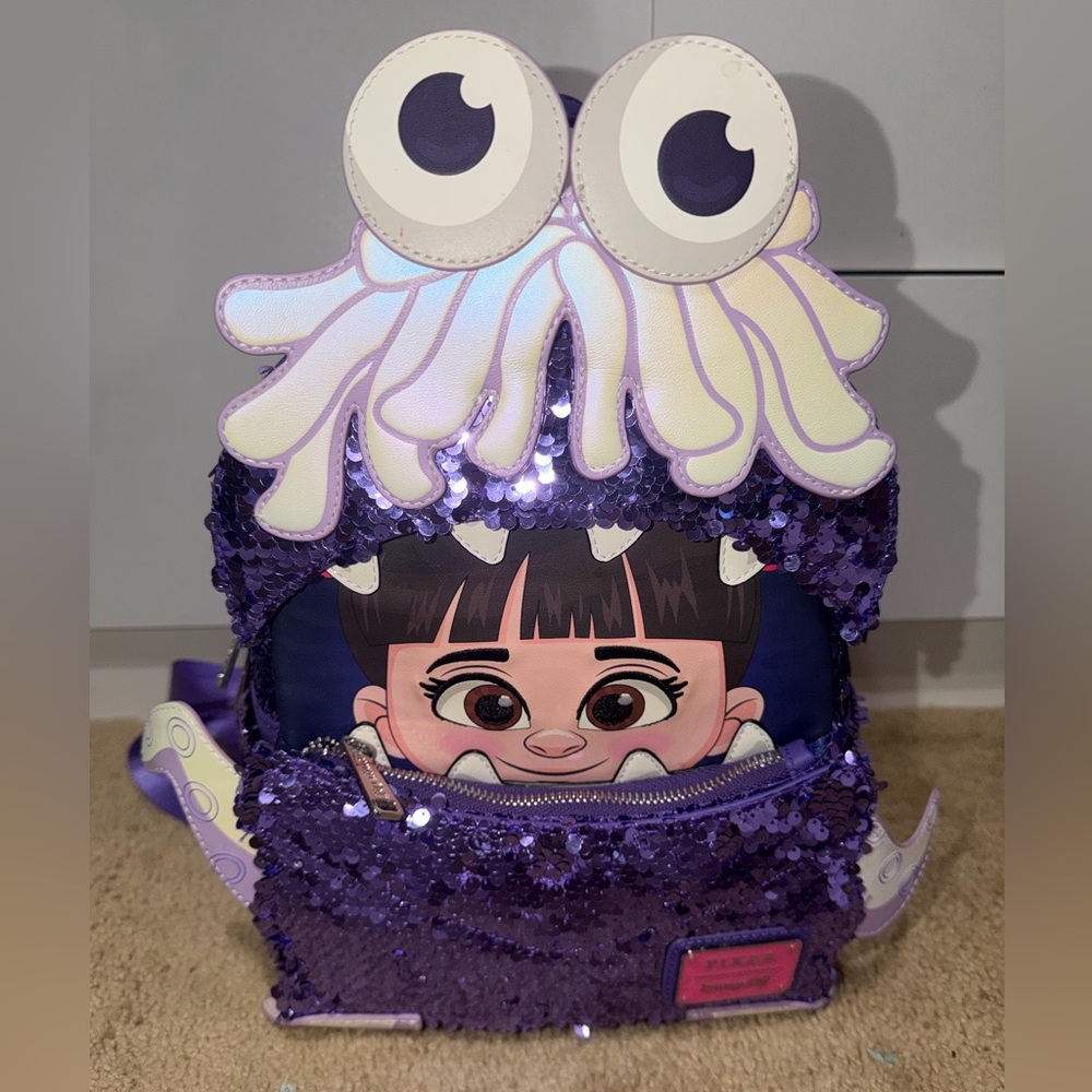 NWT Sequin Boo Monster Inc Loungefly